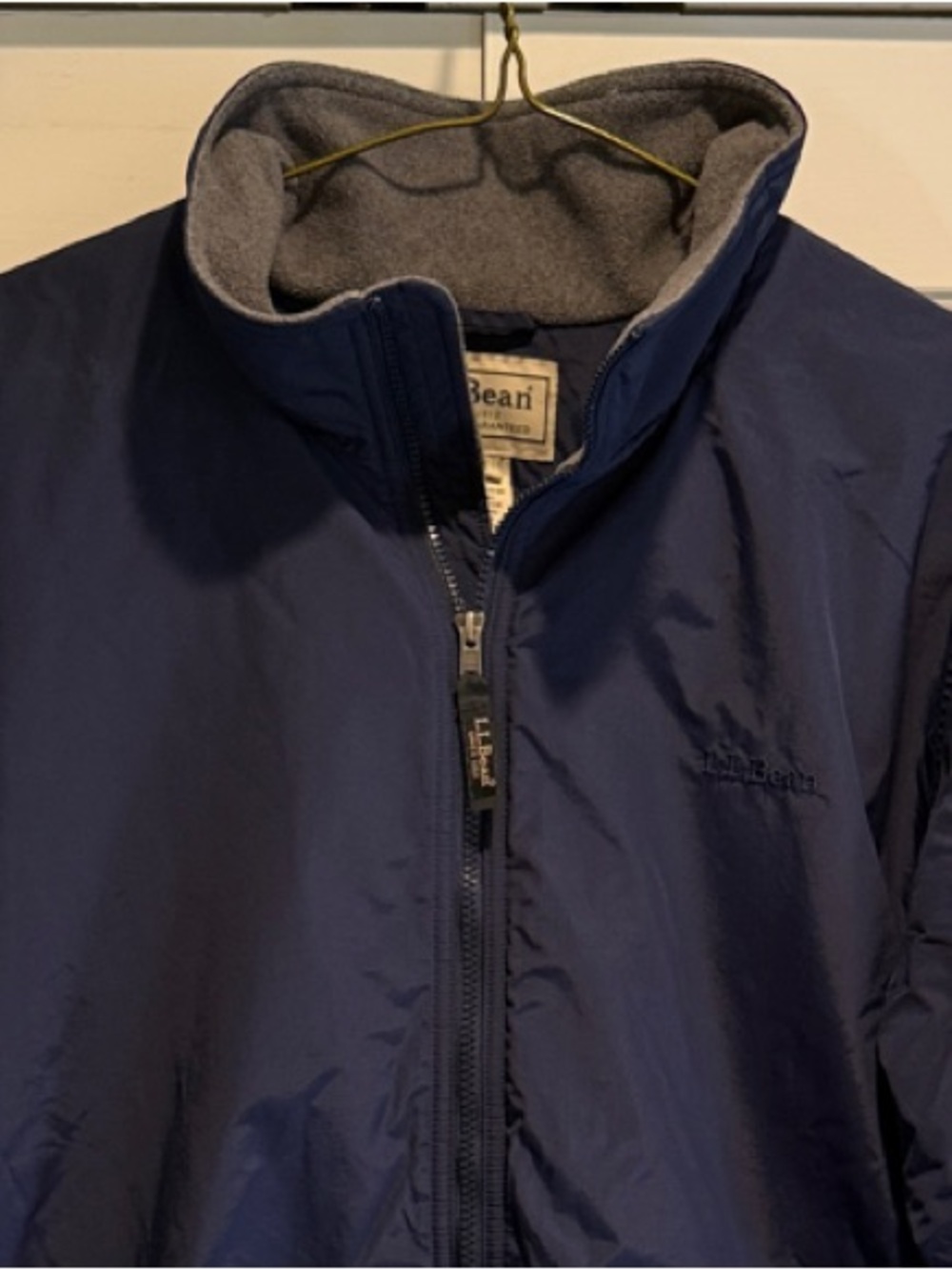 L.L.Bean Men's Navy Blue Insulated Jacket Size XL Tall
